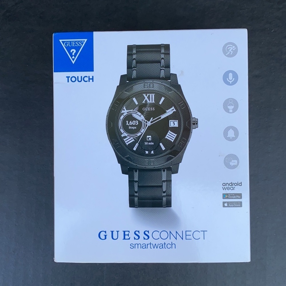 New GUESS Mens Touch Screen Smartwatch